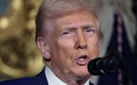 復帰して１カ月たったトランプ米大統領の統治は米国の力をそぐリスクがある＝ＡＰ